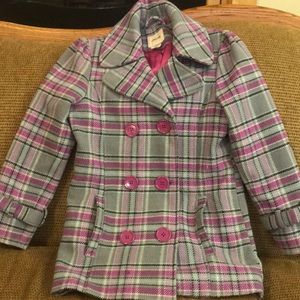 Girls peacoat size 10/12 L